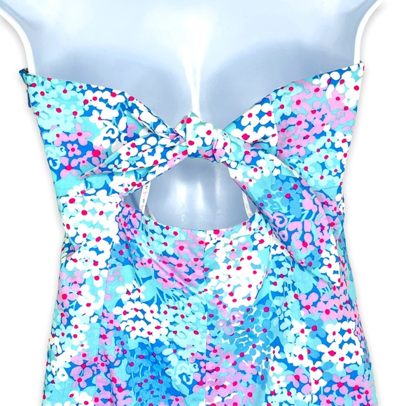 Lilly Pulitzer Franco Strapless Dress in Dot Dot Hop Print Size 8 - Picture 5 of 10